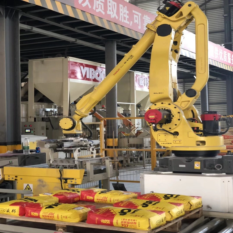 Automatic ABB Robot Stacking Palletizer Machine with Arm Loader