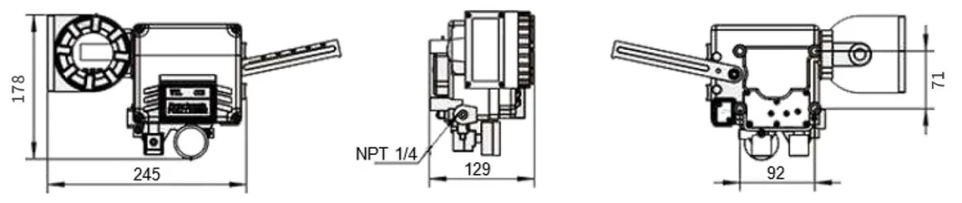 Hot Sale Rotork Yt1000 Valve Positioner 4~20mA DC Ytc Linear/Rotary Type Yt-1000r/L Valve Positioner OEM Supplier Yt1050