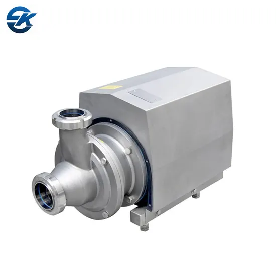 CIP ABB Motor Centrifugal Pump Vacuum Priming System Sanitary Self Priming Pump