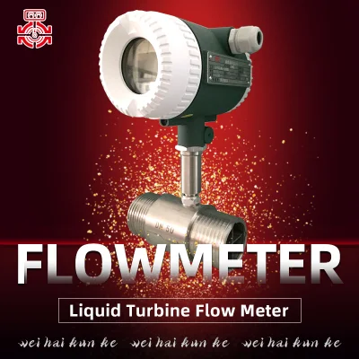Turbine Flowmeter Liquid Water Pipeline Type High