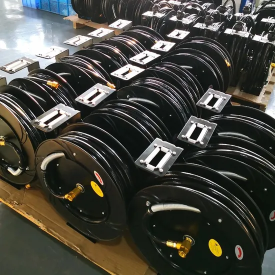 10A Power Cable Electric Small Retractable Cable Reel Metal Manual Hose Reel 